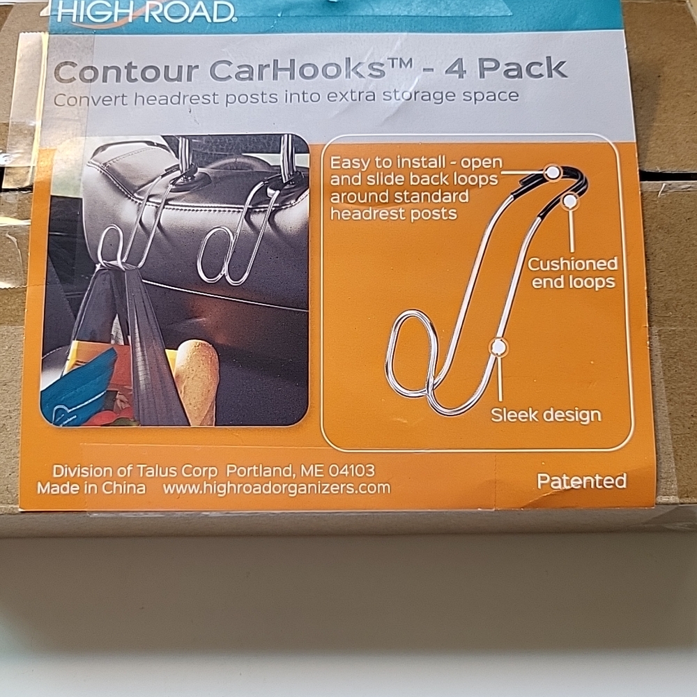 High Road Contour CarHooks 4 Pack